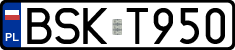 License plates of Poland, Regular car plates