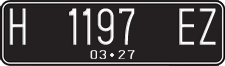 License plate of Indonesia, Regular plates