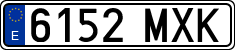 License plates of Spain, Ordinary (2000)