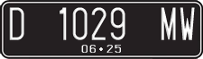 License plate of Indonesia, Regular plates