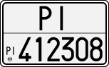 License plate of Italy, Cars (1927 year series)