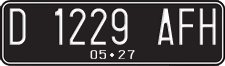 License plate of Indonesia, Regular plates