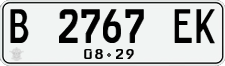 License plate of Indonesia, Regular plates