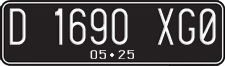 License plate of Indonesia, Regular plates