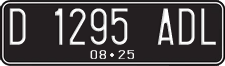 License plate of Indonesia, Regular plates