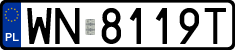 License plates of Poland, Regular car plates