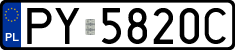 License plates of Poland, Regular car plates