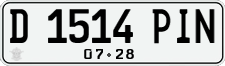 License plate of Indonesia, Regular plates