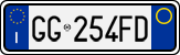 License plate of Italy, Cars (1994 year series)