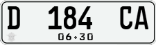 License plate of Indonesia, Regular plates