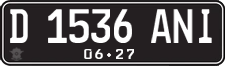 License plate of Indonesia, Regular plates