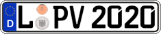 German license plate, Regular plates