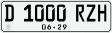 License plate of Indonesia, Regular plates