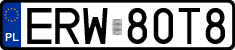 License plates of Poland, Regular car plates