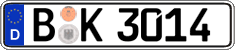 German license plate, Regular plates