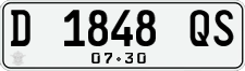 License plate of Indonesia, Regular plates