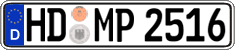 German license plate, Regular plates