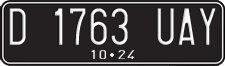 License plate of Indonesia, Regular plates