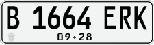 License plate of Indonesia, Regular plates