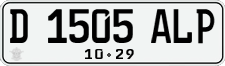 License plate of Indonesia, Regular plates