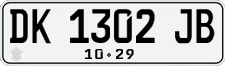 License plate of Indonesia, Regular plates