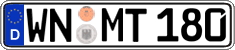 German license plate, Regular plates