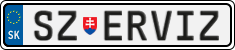 License plate of Slovakia, Vanity Plates