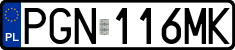 License plates of Poland, Regular car plates