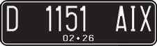 License plate of Indonesia, Regular plates
