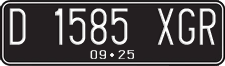 License plate of Indonesia, Regular plates