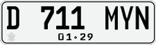 License plate of Indonesia, Regular plates