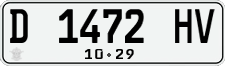 License plate of Indonesia, Regular plates