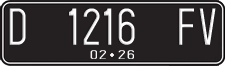 License plate of Indonesia, Regular plates