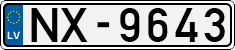 License plate of Latvia, Regular car plates