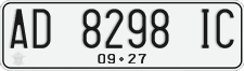 License plate of Indonesia, Regular plates