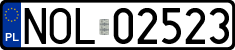 License plates of Poland, Regular car plates