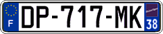 French license plate, SIV (ordinary)