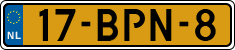 License plate of the Netherlands, Heavy Commercial Vehicles (1994 system)