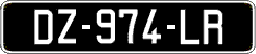 French license plate, SIV (oldtimers)