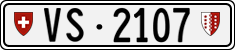 License plate of Switzerland, Cars