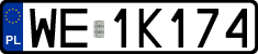 License plates of Poland, Regular car plates