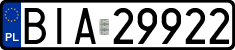 License plates of Poland, Regular car plates