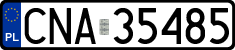 License plates of Poland, Regular car plates