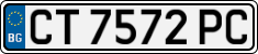 License plate of Bulgaria, Cars