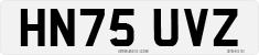 License plate of the United Kingdom, 2001 year system