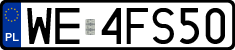 License plates of Poland, Regular car plates