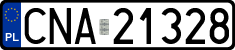 License plates of Poland, Regular car plates