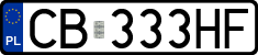 License plates of Poland, Regular car plates
