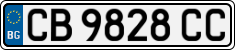 License plate of Bulgaria, Cars