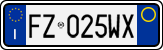 License plate of Italy, Cars (1994 year series)